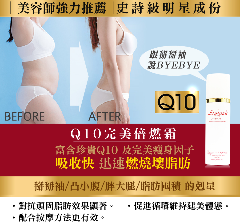 我愛簡單購 IEasyShopping 【SISNIER】Q10完美緊實霜+Q10完美曲線緊緻倍燃霜(升級版)